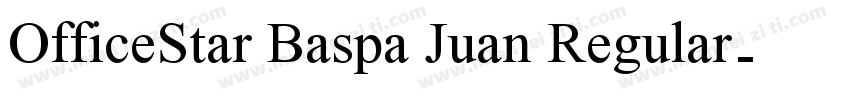 OfficeStar Baspa Juan Regular字体转换
